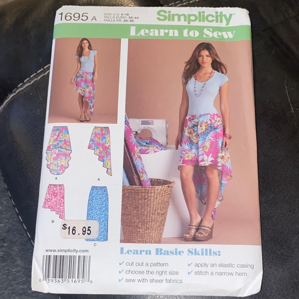 Simplicity Skirt sewing pattern